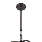 Arabela Lighting 85271-12 Dark Bronze 25'' Concentra Pendant In Dark Bronze With Striated White Glass Globes Image 5