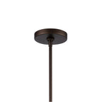 Arabela Lighting 85276-1 Dark Bronze 13.75'' Concentra Pendant In Dark Bronze With Striated White Glass Globes Image 5