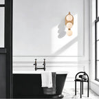 Arabela Lighting 85288-3 Satin Brass 15.25''  Mod Sconce In Satin Brass With White Striated Glass Globes Image 3