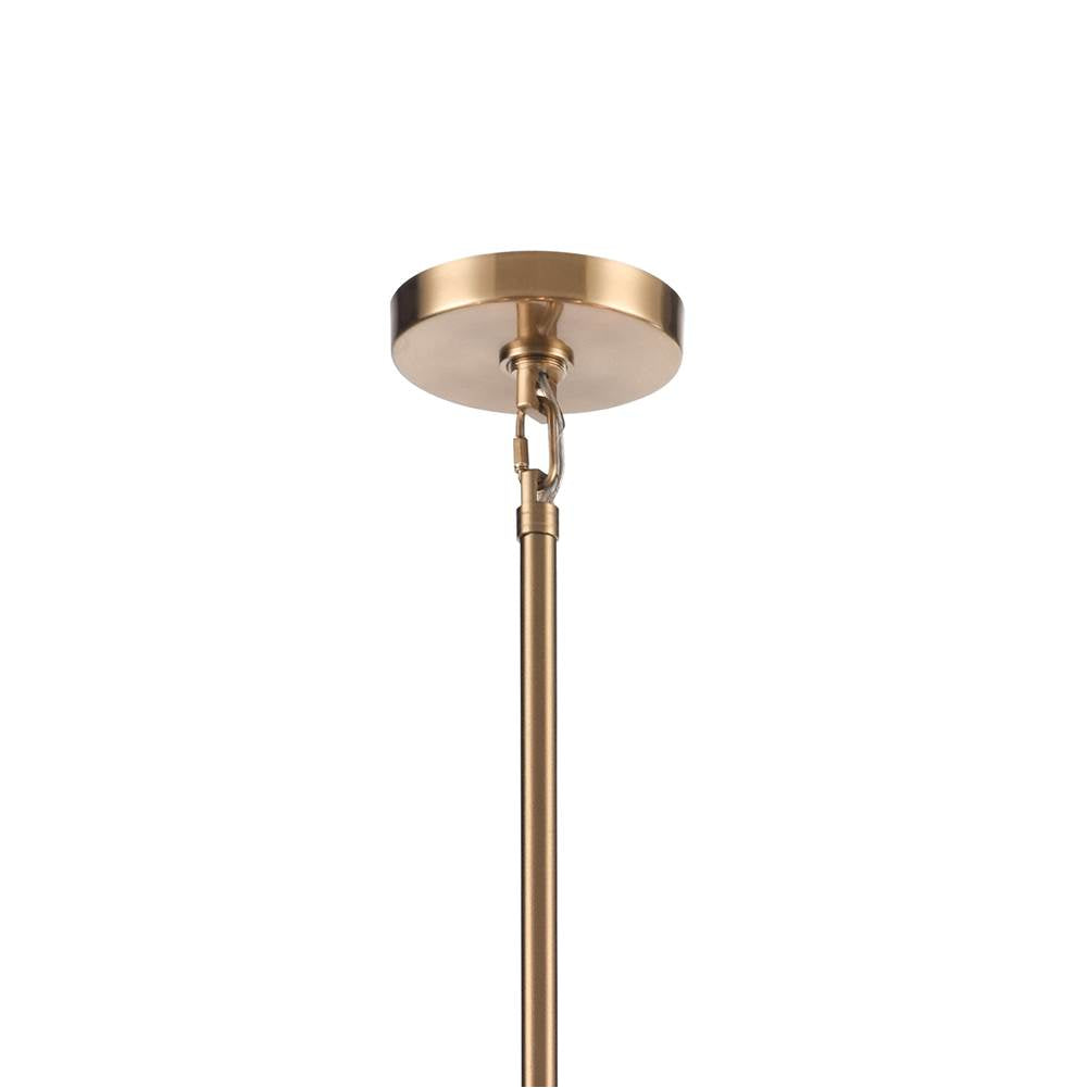 Arabela Lighting 85350-16 Lacquered Gold 35.5'' Sophie Pendant In Lacquered Gold With Textured Rectangular Glass Panels Image 4
