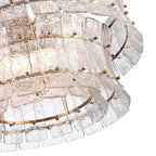 Arabela Lighting Sophie 28'' Sophie Pendant In Lacquered Gold With Textured Rectangular Glass Panels