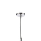 Arabela Lighting 85370-12 Polished Chrome 32'' Concentra Pendant In Polished Chrome With Striated White Glass Globes Image 5