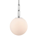 Arabela Lighting Concentro 10'' Concentra Pendant In Polished Chrome With Striated White Glass Globes