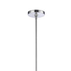 Arabela Lighting 85375-1 Polished Chrome 10'' Concentra Pendant In Polished Chrome With Striated White Glass Globes Image 3