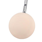 Arabela Lighting 85376-1 Polished Chrome 13.75'' Concentra Pendant In Polished Chrome With Striated White Glass Globes Image 5
