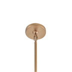 Arabela Lighting 85410-7 Satin Brass 26'' Chateau Pendant In Satin Brass With Curved Arctic Mist Glass Image 5