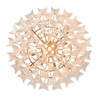 Arabela Lighting 85412-17 Satin Brass 39.5'' Chateau Pendant In Satin Brass With Curved Arctic Mist Glass Image 8