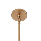 Arabela Lighting 85414-20 Satin Brass 31.5'' Chateau Pendant In Satin Brass With Curved Arctic Mist Glass Image 5