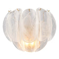 Arabela Lighting 85415-2 Satin Brass 11.5'' Chateau Sconce In Satin Brass With Curved Arctic Mist Glass Image 1