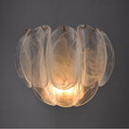 Arabela Lighting 85415-2 Satin Brass 11.5'' Chateau Sconce In Satin Brass With Curved Arctic Mist Glass Image 4