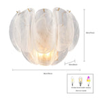 Arabela Lighting 85415-2 Satin Brass 11.5'' Chateau Sconce In Satin Brass With Curved Arctic Mist Glass Image 2