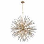 Arabela Lighting 85422-12 Peruvian Gold 42'' Crystal Fusion Chandelier In Peruvian Gold With Large Faceted Clear Crystals Image 1