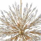 Arabela Lighting 85422-12 Peruvian Gold 42'' Crystal Fusion Chandelier In Peruvian Gold With Large Faceted Clear Crystals Image 7