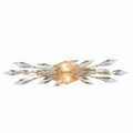 Arabela Lighting 85426-4 Peruvian Gold 25.5'' Crystal Fusion Vanity In Peruvian Gold With Large Faceted Clear Crystals Image 1