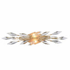 Arabela Lighting 85426-4 Peruvian Gold 25.5'' Crystal Fusion Vanity In Peruvian Gold With Large Faceted Clear Crystals Image 1