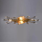 Arabela Lighting 85426-4 Peruvian Gold 25.5'' Crystal Fusion Vanity In Peruvian Gold With Large Faceted Clear Crystals Image 4