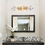 Arabela Lighting 85426-4 Peruvian Gold 25.5'' Crystal Fusion Vanity In Peruvian Gold With Large Faceted Clear Crystals Image 3