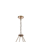 Arabela Lighting 85432-8 Lacquered Gold 38'' Cabana Chandelier In Lacquered Gold With Dried Corn Leaf Wrap Image 5