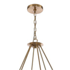 Arabela Lighting 85433-12 Lacquered Gold 52'' Cabana Chandelier In Lacquered Gold With Dried Corn Leaf Wrap Image 5