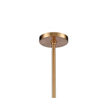 Arabela Lighting 85434-6 Lacquered Gold 26'' Cabana Pendant In Lacquered Gold With Dried Corn Leaf Wrap Image 4