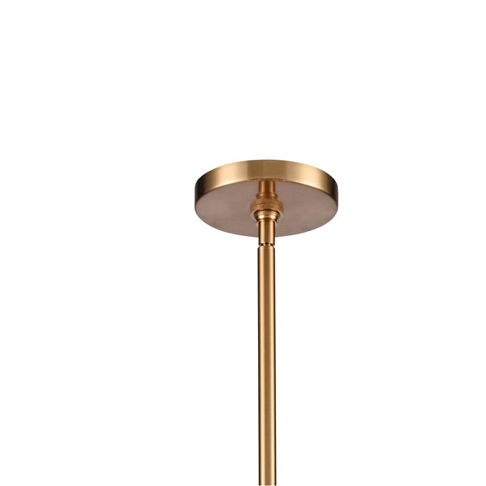 Arabela Lighting 85434-6 Lacquered Gold 26'' Cabana Pendant In Lacquered Gold With Dried Corn Leaf Wrap Image 4