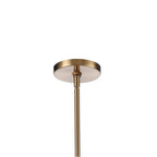 Arabela Lighting 85435-8 Lacquered Gold 34'' Cabana Pendant In Lacquered Gold With Dried Corn Leaf Wrap Image 5