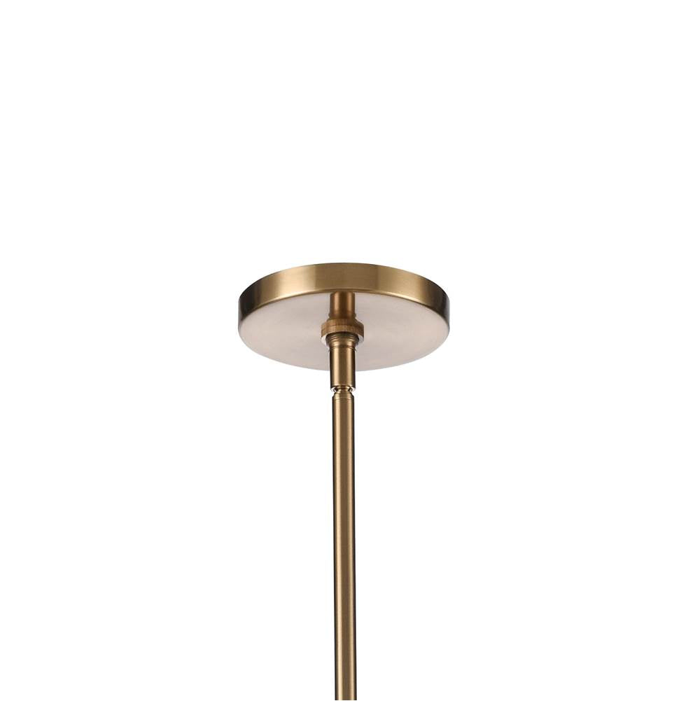 Arabela Lighting 85435-8 Lacquered Gold 34'' Cabana Pendant In Lacquered Gold With Dried Corn Leaf Wrap Image 5