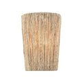 Arabela Lighting 85438-1 Lacquered Gold 11.75'' Cabana Sconce In Lacquered Gold With Dried Corn Leaf Wrap Image 1