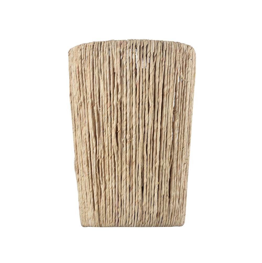 Arabela Lighting Cabana 11.75'' Cabana Sconce In Lacquered Gold With Dried Corn Leaf Wrap