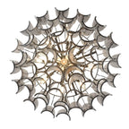 Arabela Lighting 85511-13 Polished Chrome 31.5'' Chateau Pendant In Polished Chrome With Curved Dark Gray Smoke Glass Image 8