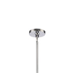 Arabela Lighting 85511-13 Polished Chrome 31.5'' Chateau Pendant In Polished Chrome With Curved Dark Gray Smoke Glass Image 4