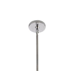 Arabela Lighting 85512-17 Polished Chrome 39.5'' Chateau Pendant In Polished Chrome With Curved Dark Gray Smoke Glass Image 5