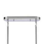 Arabela Lighting 85513-6 Polished Chrome 47.25'' Chateau Linear Chandelier In Polished Chrome With Curved Dark Gray Smoke Glass Image 5
