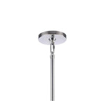 Arabela Lighting 85514-20 Polished Chrome 31.5'' Chateau Pendant In Polished Chrome With Curved Dark Gray Smoke Glass Image 5