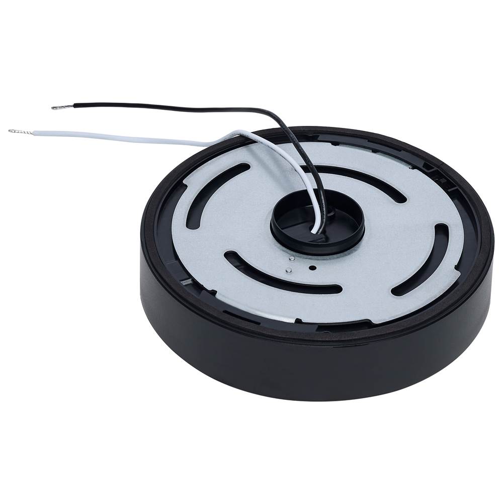Satco  9 Watt 5 Inch Trimless Surface Mount - 27k/3k/35k/4k/5k Cct - Line Voltage Dimmable - Black Finish - 120 Volt