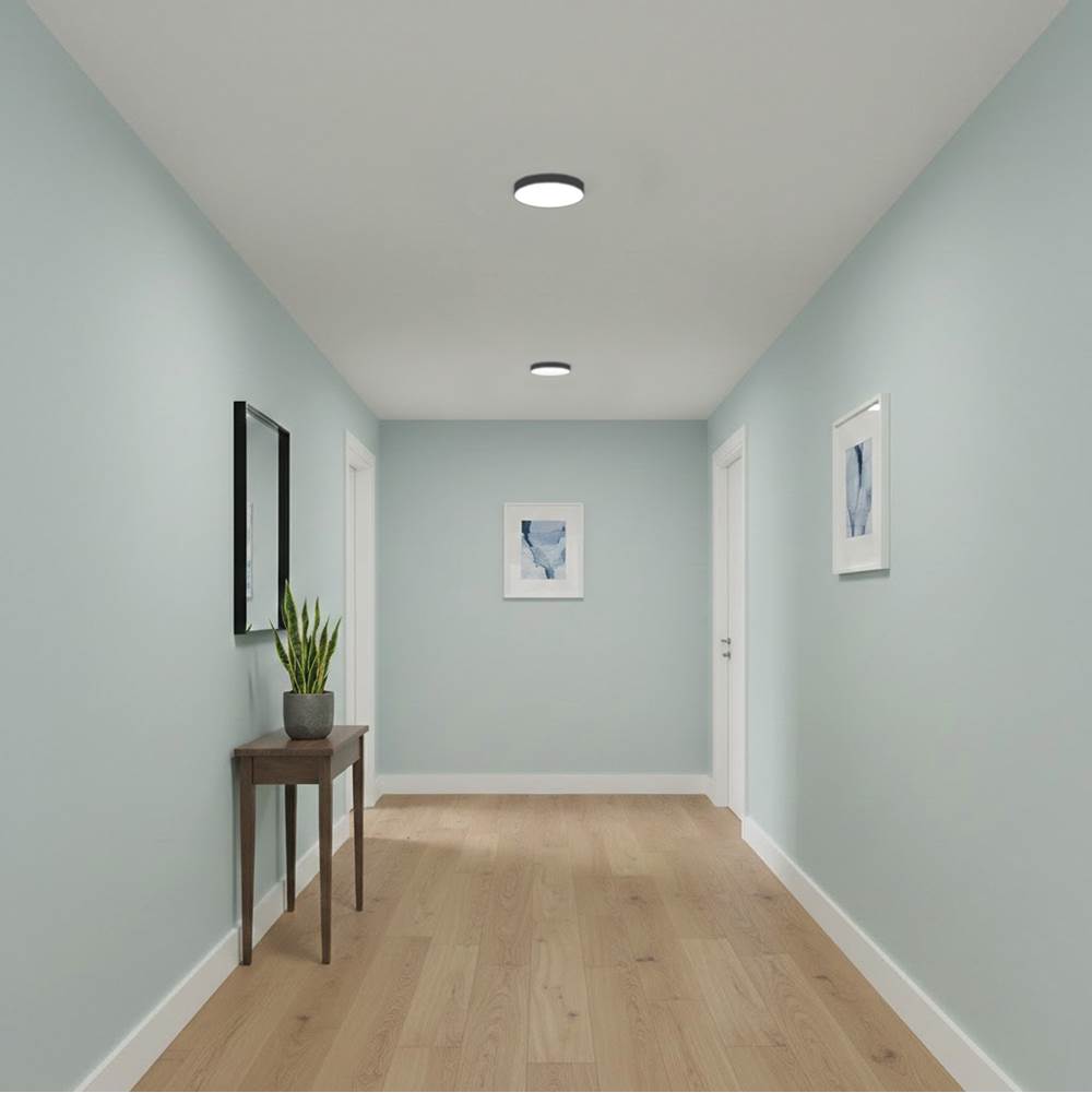 Satco 62-1005 Black 9 Watt 5 Inch Trimless Surface Mount - 27k/3k/35k/4k/5k Cct - Line Voltage Dimmable - Black Finish - 120 Volt Image 5