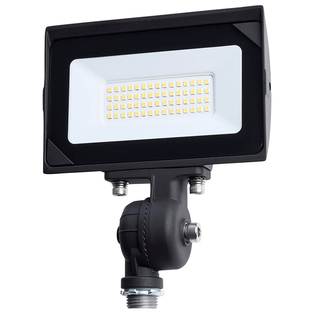 Satco 65-727 Bronze 30 Watt Led Dob Tempered Glass Flood Light - 4000k Cct - Bronze Finish Image 1