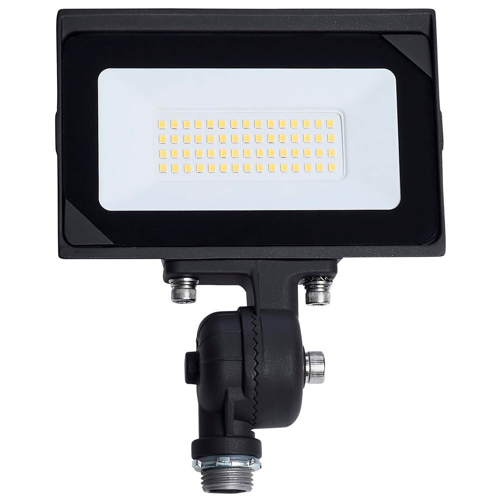 Satco  30 Watt Led Dob Tempered Glass Flood Light - 5000k Cct - Bronze Finish