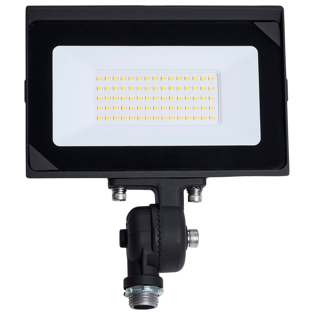 Satco  50 Watt Led Dob Tempered Glass Flood Light - 4000k Cct - Bronze Finish