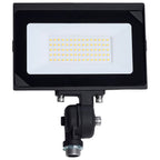 Satco  50 Watt Led Dob Tempered Glass Flood Light - 4000k Cct - Bronze Finish