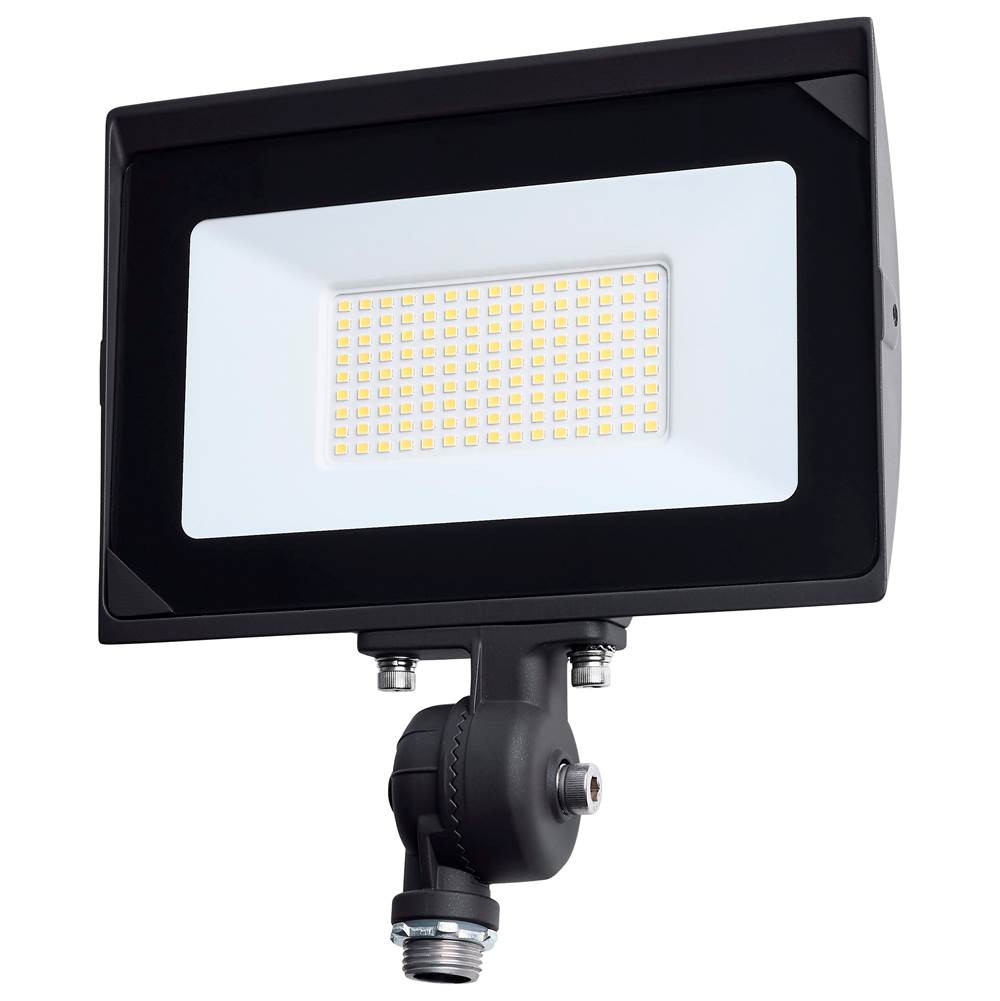 Satco 65-732 Bronze 80 Watt Led Dob Tempered Glass Flood Light - 5000k Cct - Bronze Finish Image 1