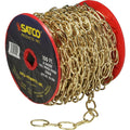 Satco 100 Ft Reel Chain Polished Brass 8 Ga