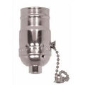 Satco Nickel Finish Pull Chain Socket 1/8 Cap Lss