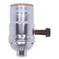 Satco Nickel Finish 3 Terminal Socket 1/8 Cap Lss