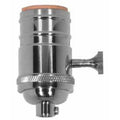 Satco Polished Cast Brass 3 Way Socket 1/8 Cap