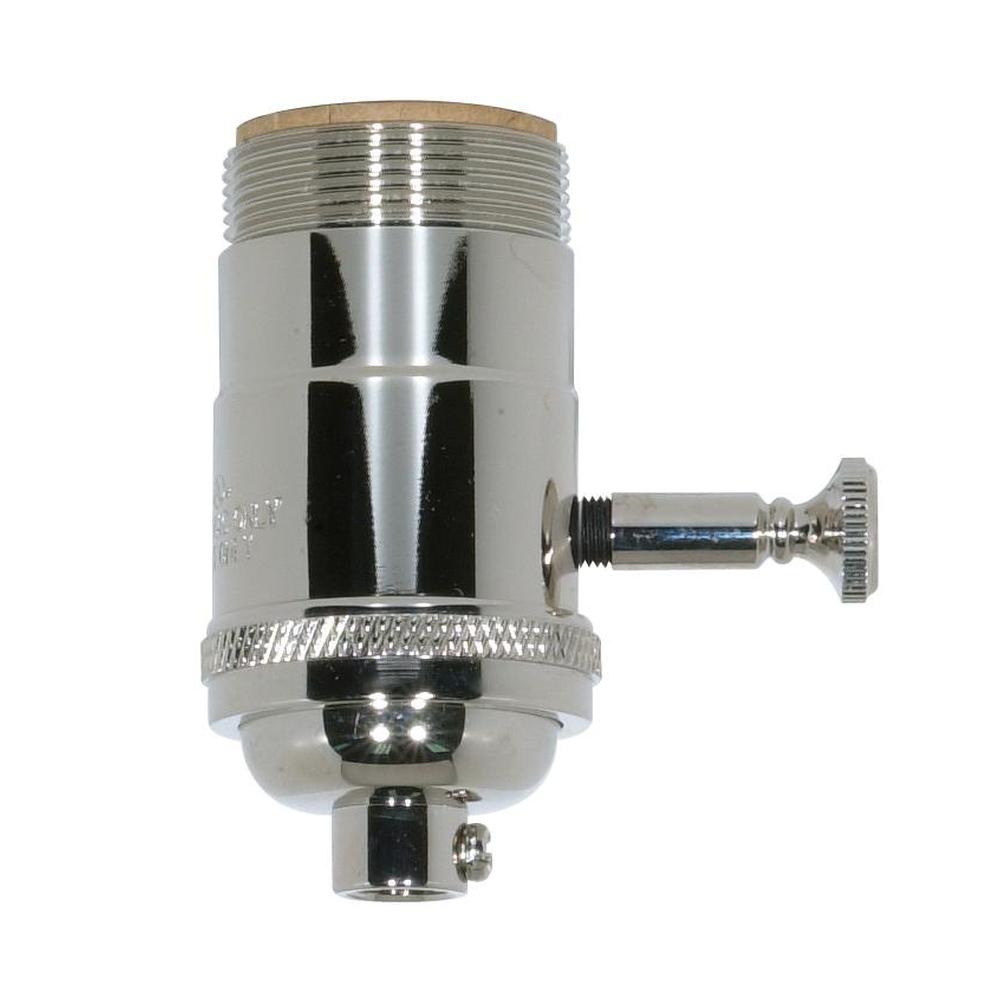 Satco Polished Nickel Cast Brass 150 W Dimmer 1/8