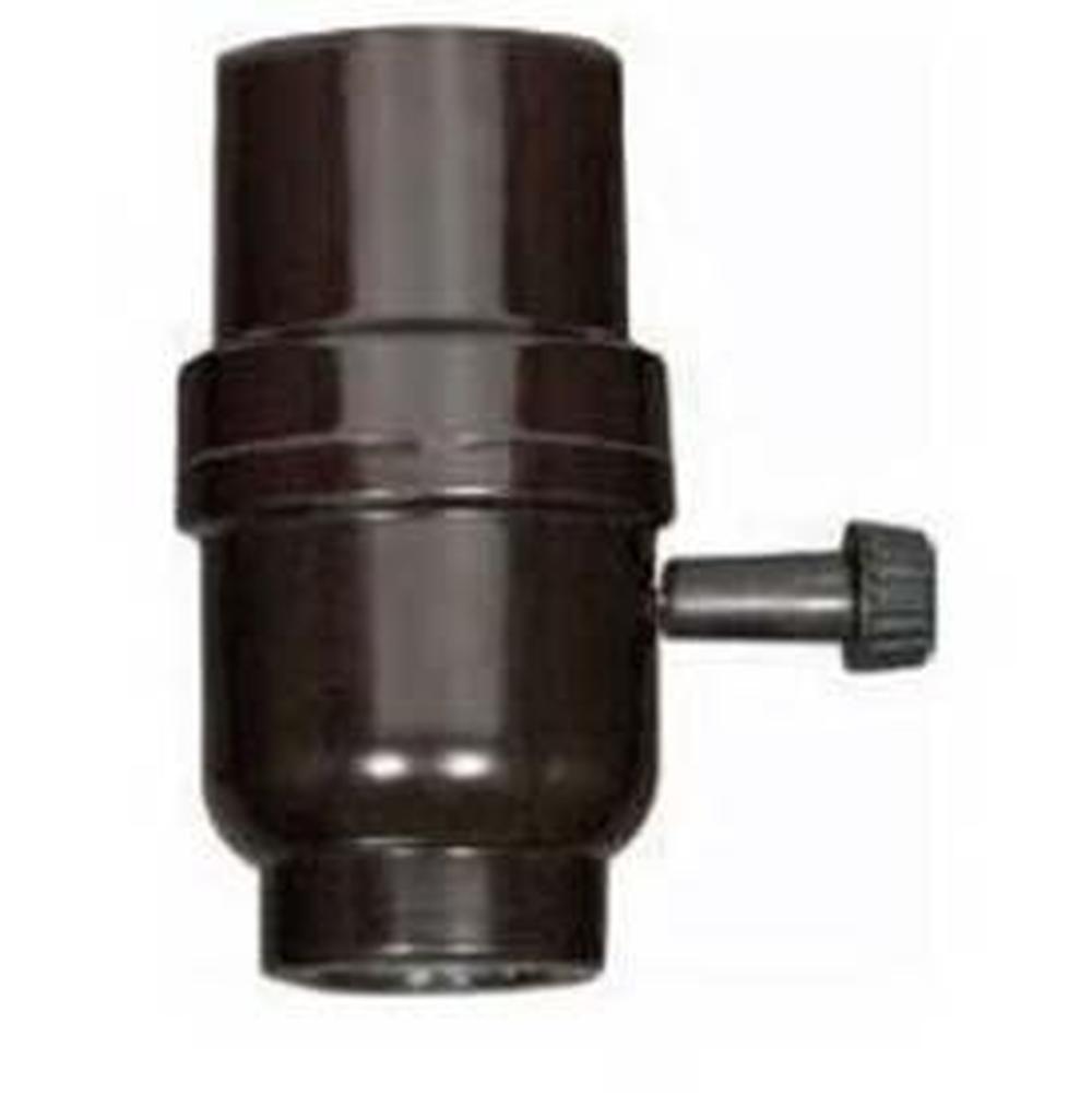 Satco Phenolic 3 Way Turn Knob Socket Met Bus