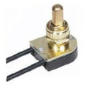 Satco Brass Finish Push On/off Switch 6''