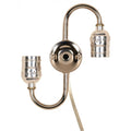 Satco Nickel S Cluster With Keyless Socket 14''