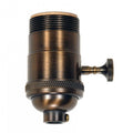 Satco 3 Way Cast Brass Socket Dark Ant Fin